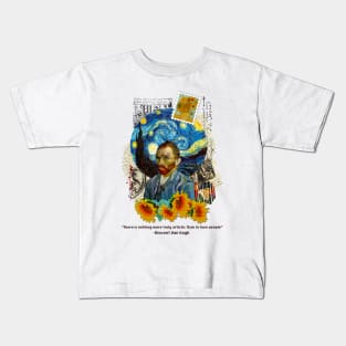 Van Gogh Collage - Art Kids T-Shirt